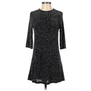 Zara |‎ W&B Collection Glitter Cocktail ALine Sleeve Dress Size Small